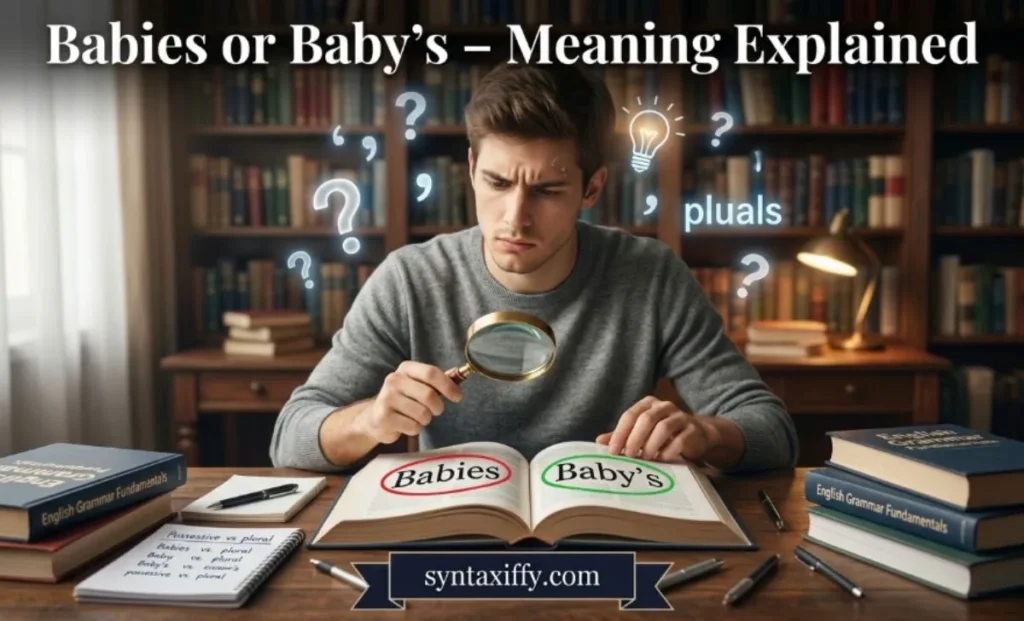 Babies or Baby’s – Meaning Explained