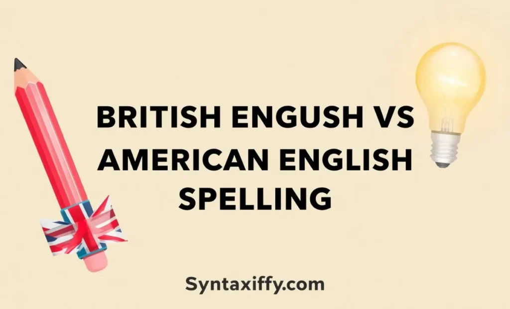 British English vs American English Spelling