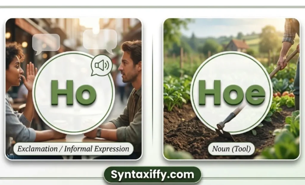 Difference Between Ho and Hoe
