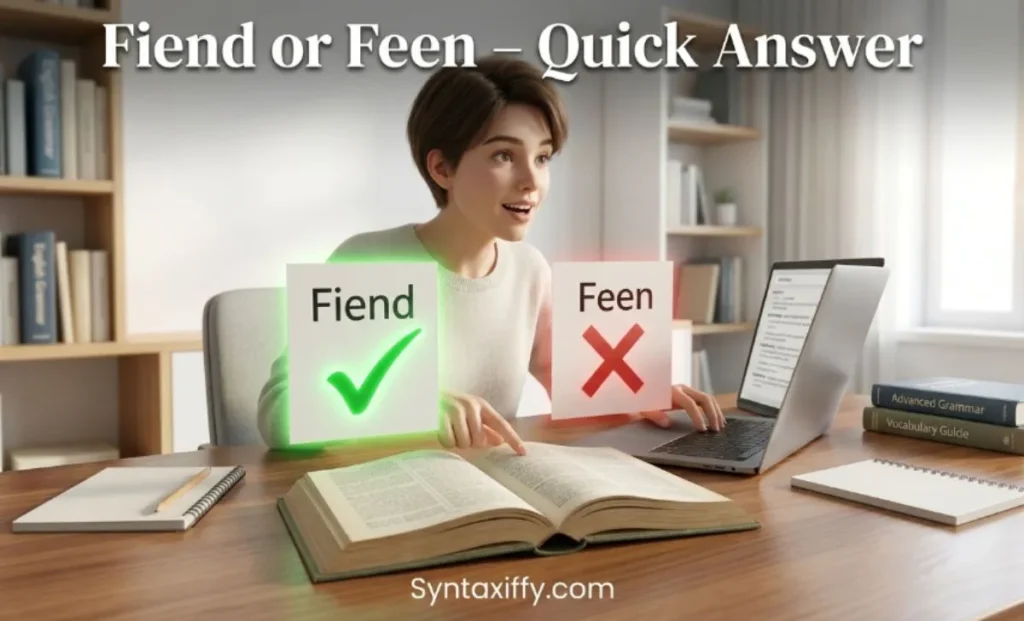 Fiend or Feen – Quick Answer