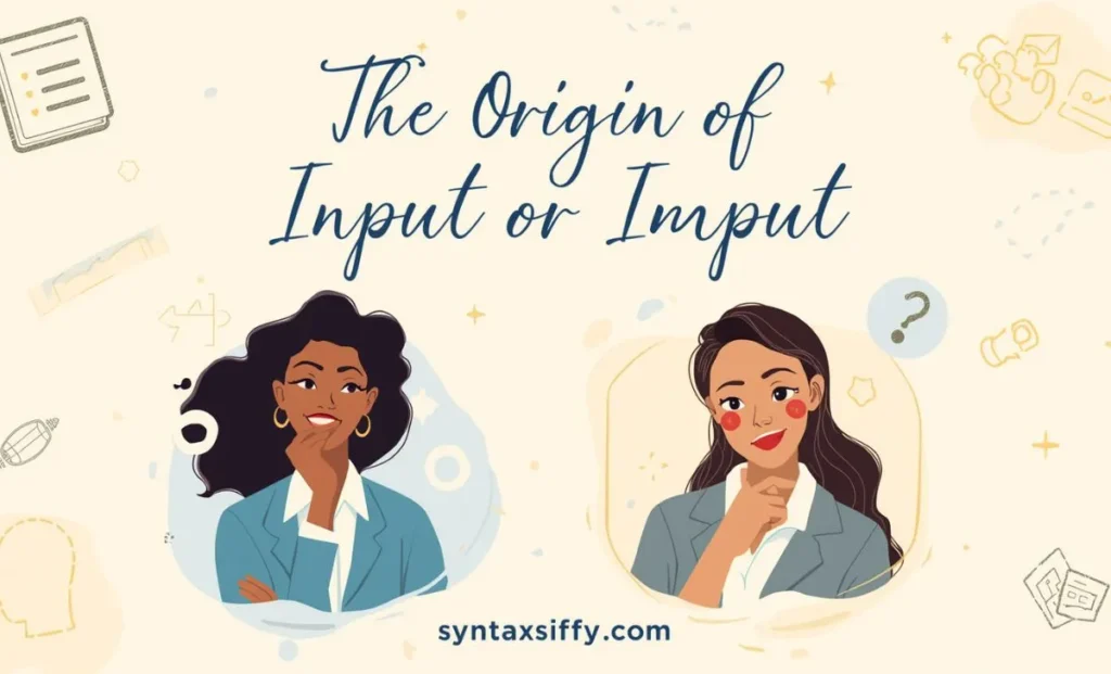 The Origin of Input or Imput