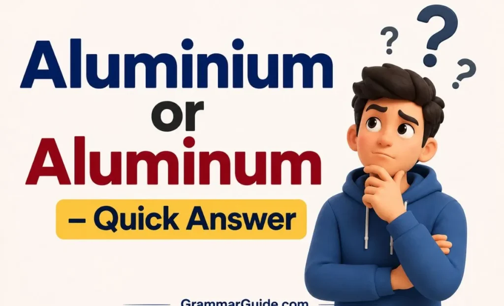 Aluminium or Aluminum – Quick Answer