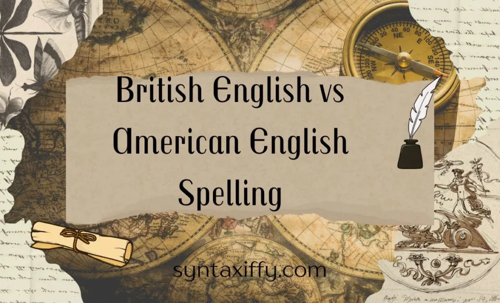 British English vs American English Spelling