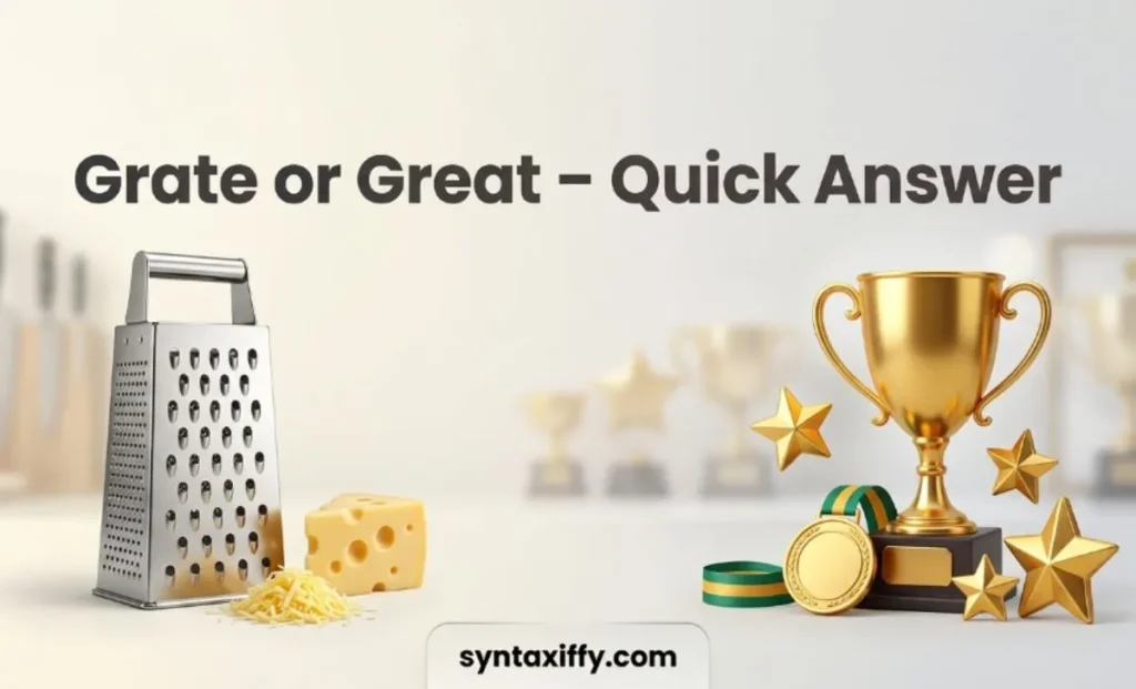 Grate or Great – Quick Answer