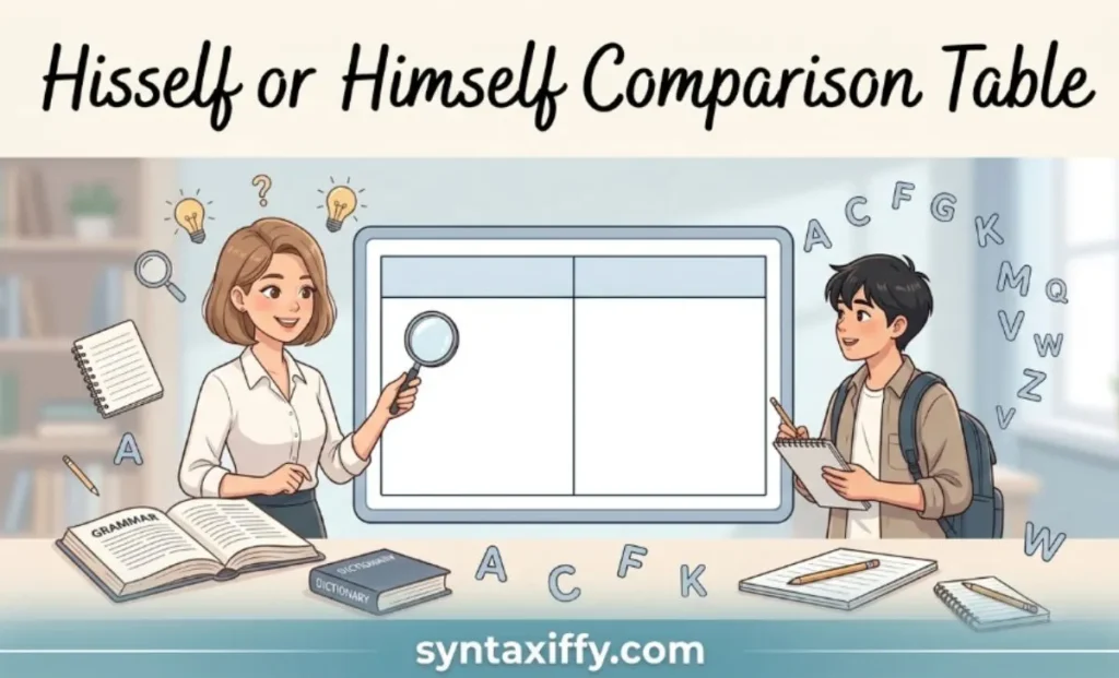 Hisself or Himself Comparison Table