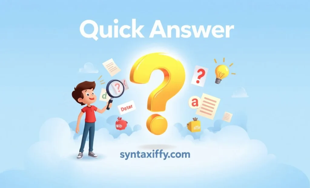 Quick Answer