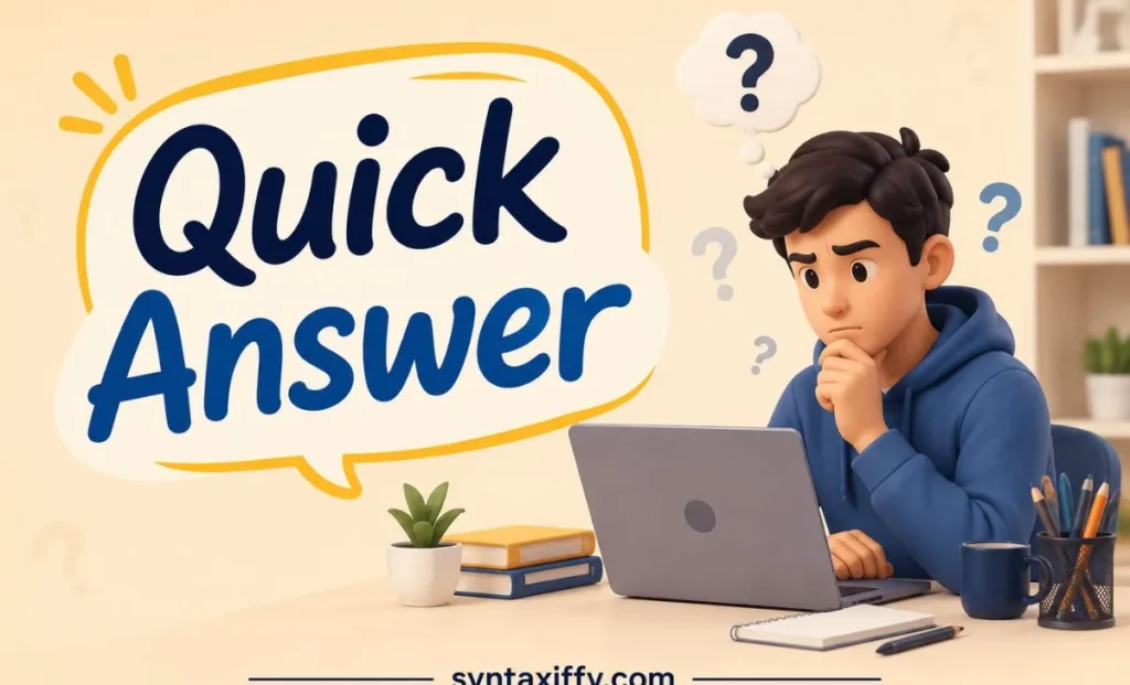 Quick Answer