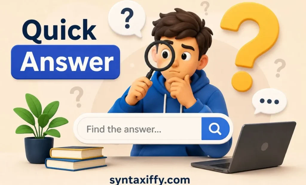 Quick Answer