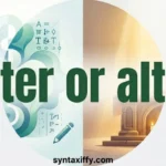 alter or altar