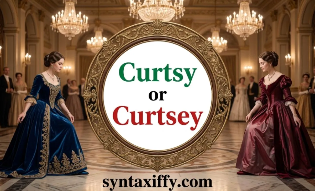 Curtsy or Curtsey