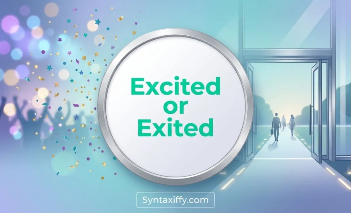 Excited or Exited