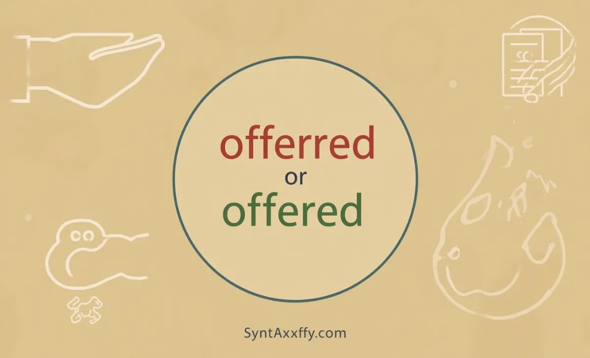 Offerred or Offered