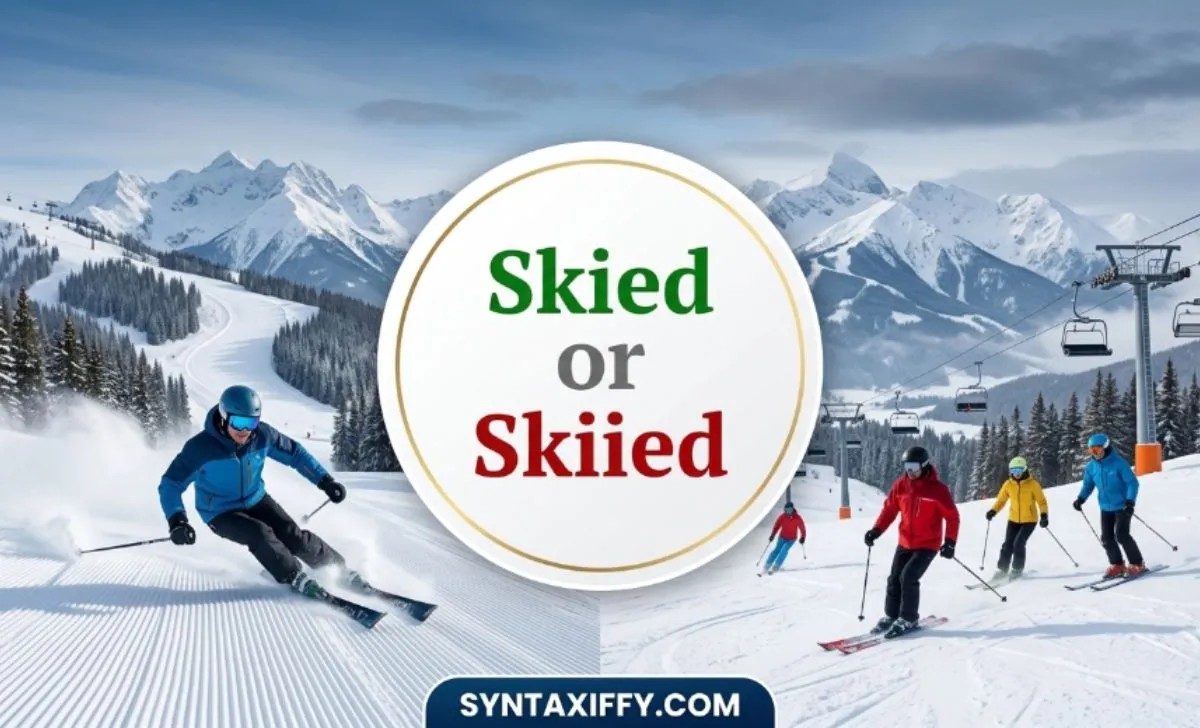 Skied or Skiied