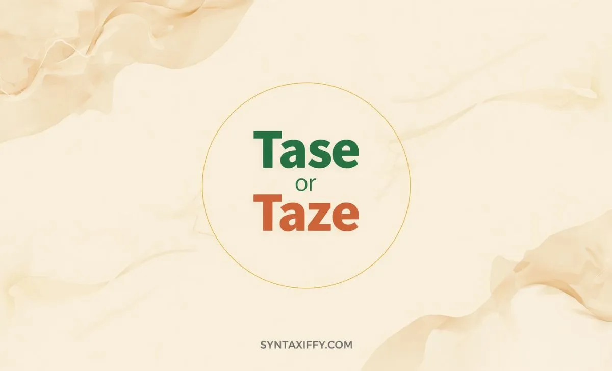 tase or taze