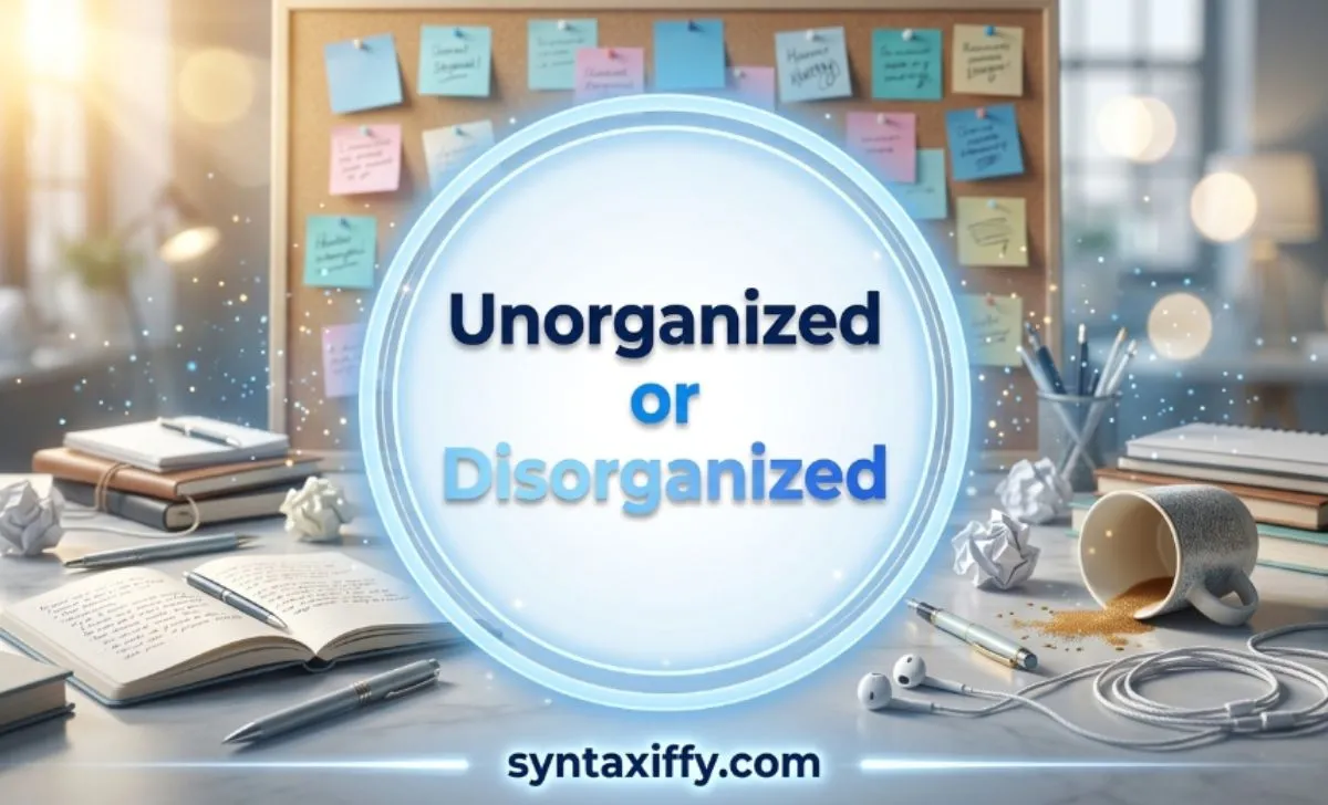 Unorganized or Disorganized