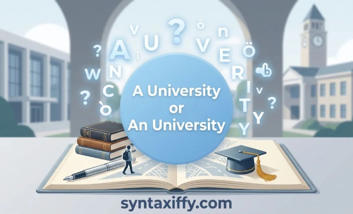 A University or An University