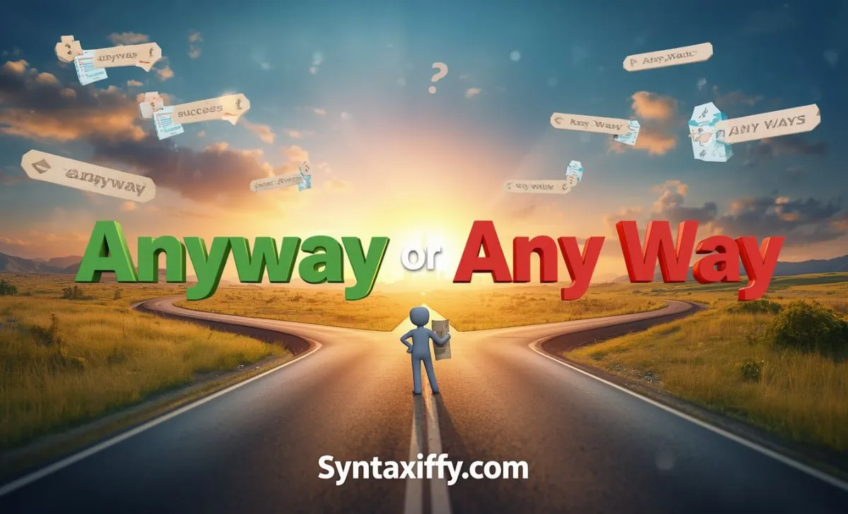 Anyway or Any Way