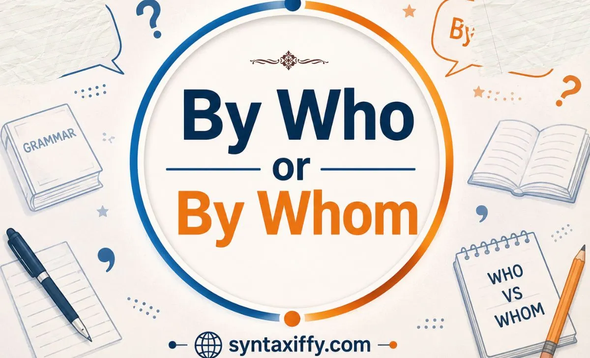 By Who or By Whom