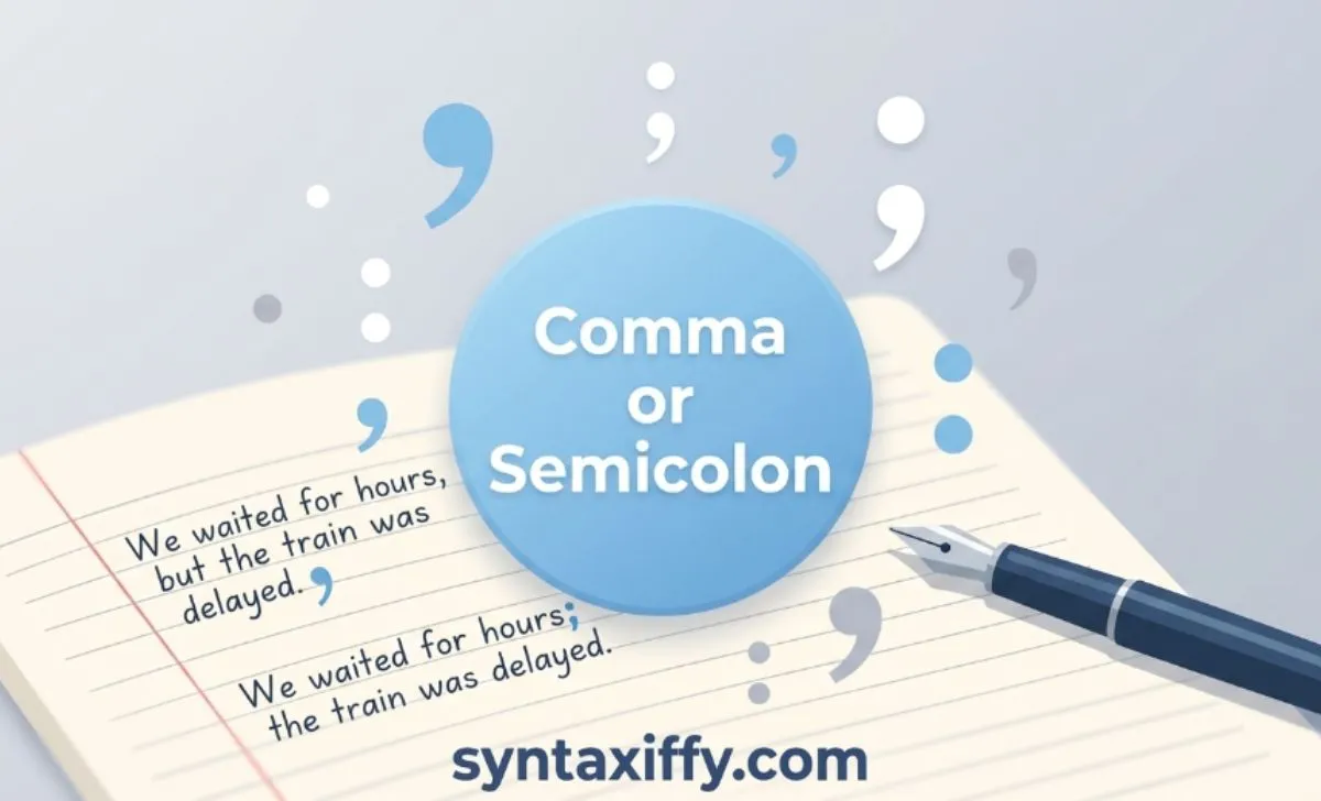 Comma or Semicolon