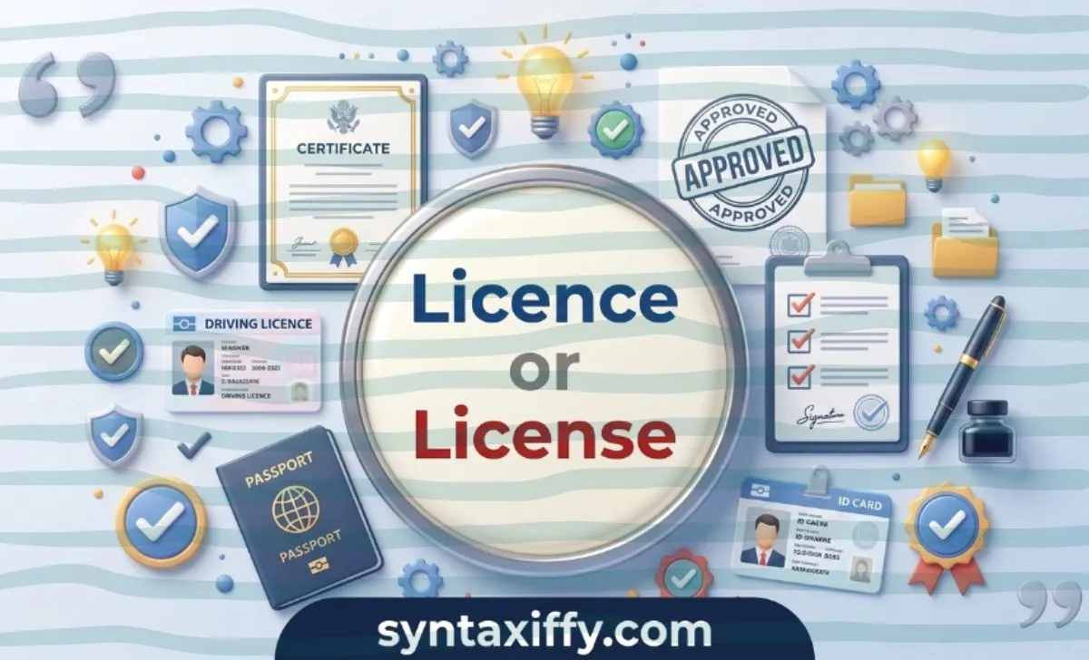 Licence or License