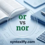 or vs nor