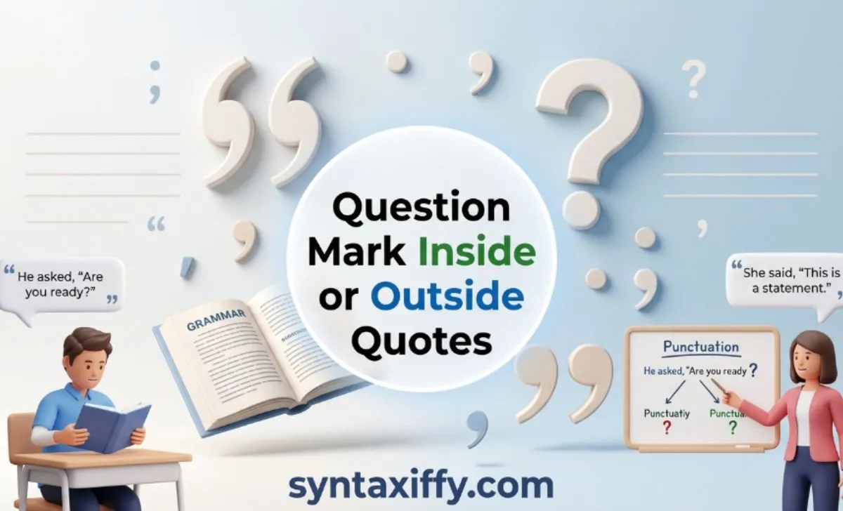 question mark inside or outside quotes