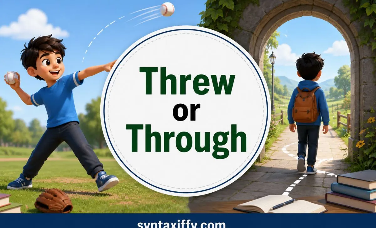 Threw or Through