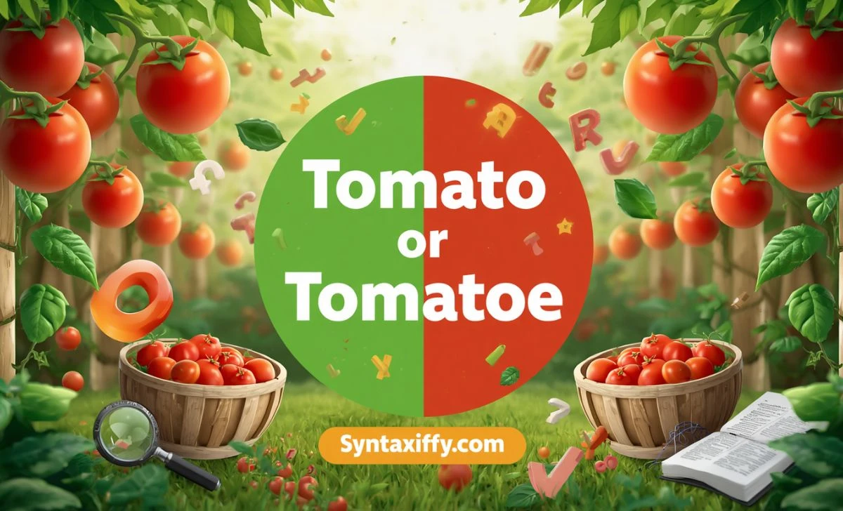 Tomato or Tomatoe