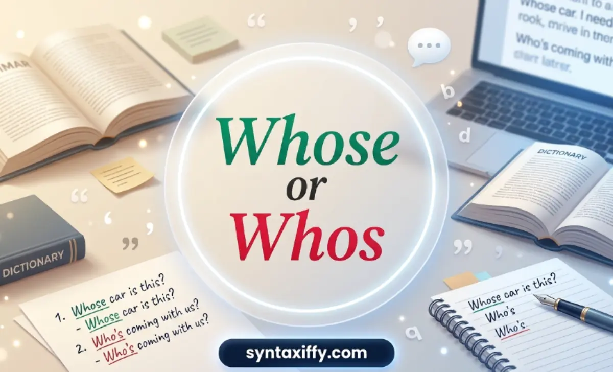 whose or whos