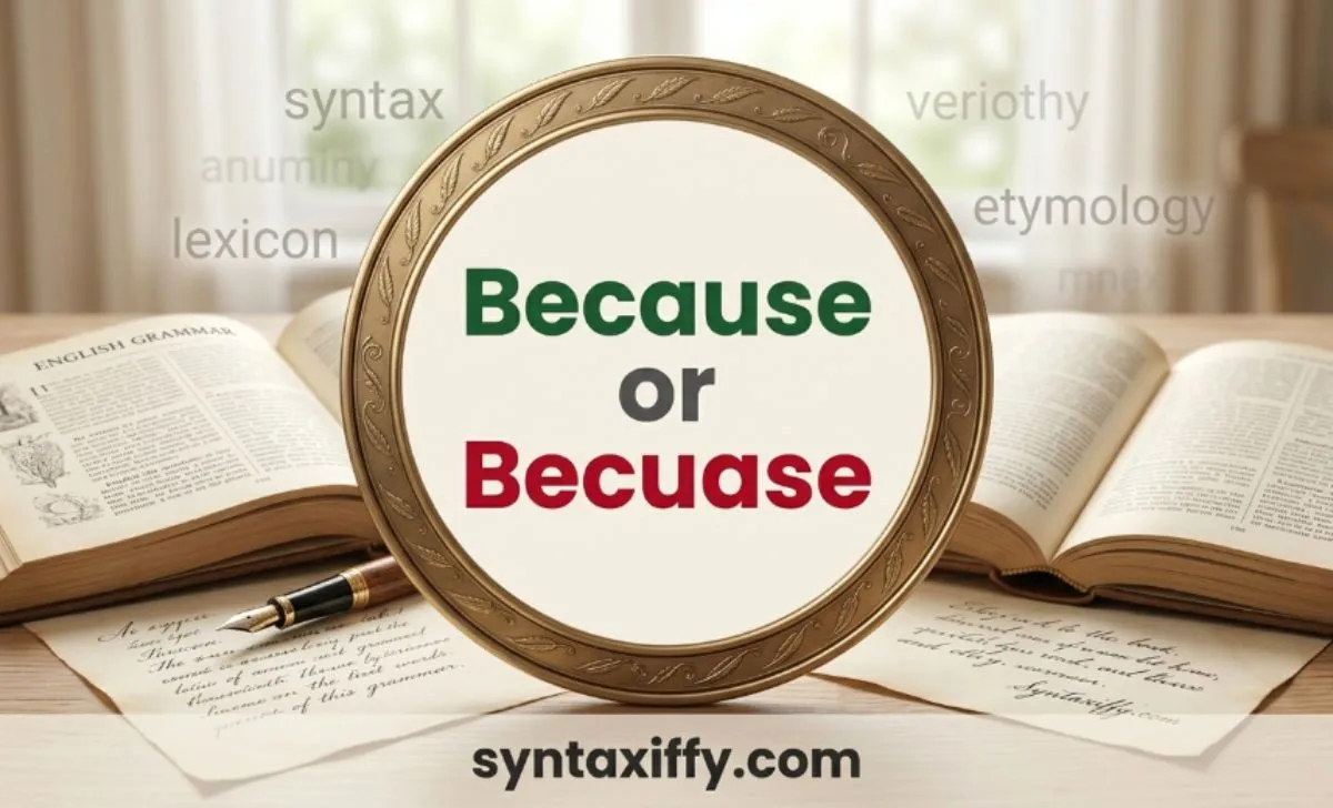Because or Becuase
