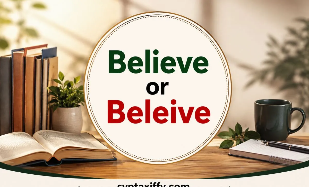 Believe or Beleive