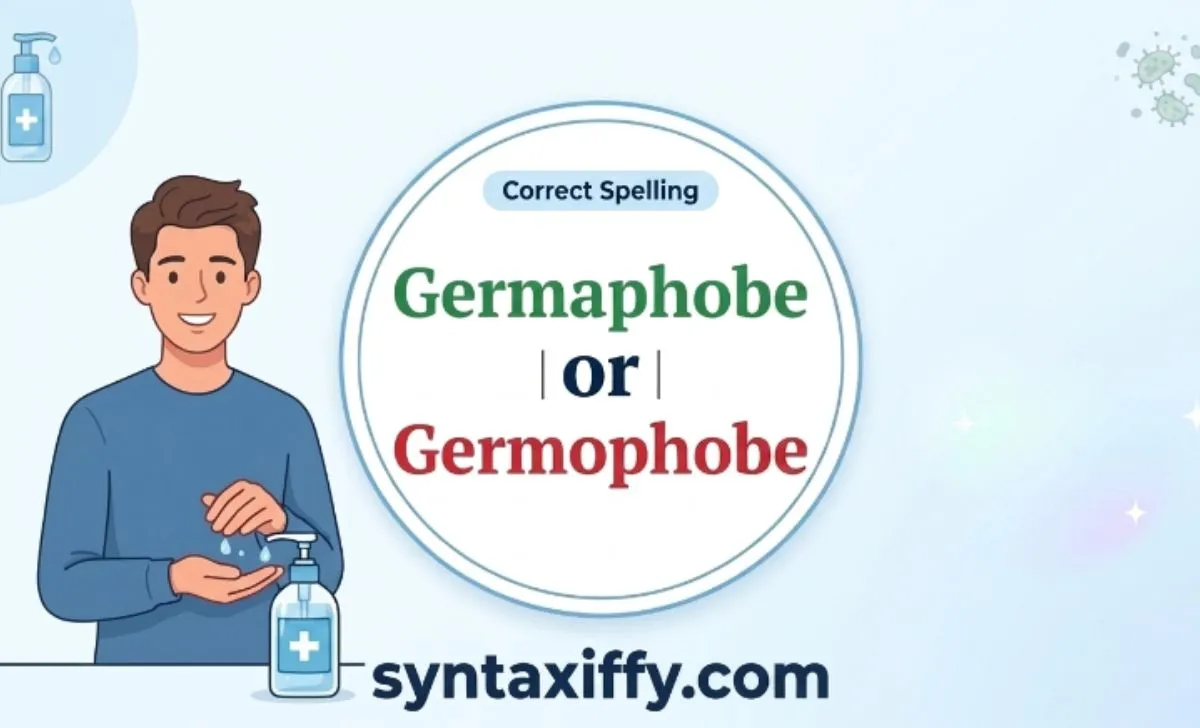 Germaphobe or Germophobe