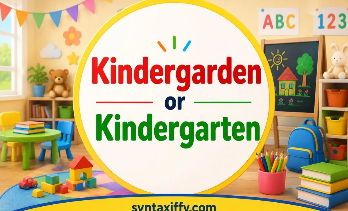 Kindergarden or Kindergarten