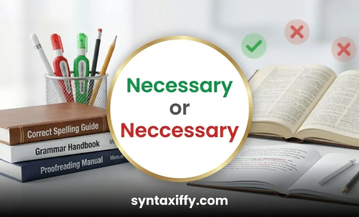 Necessary or Neccessary