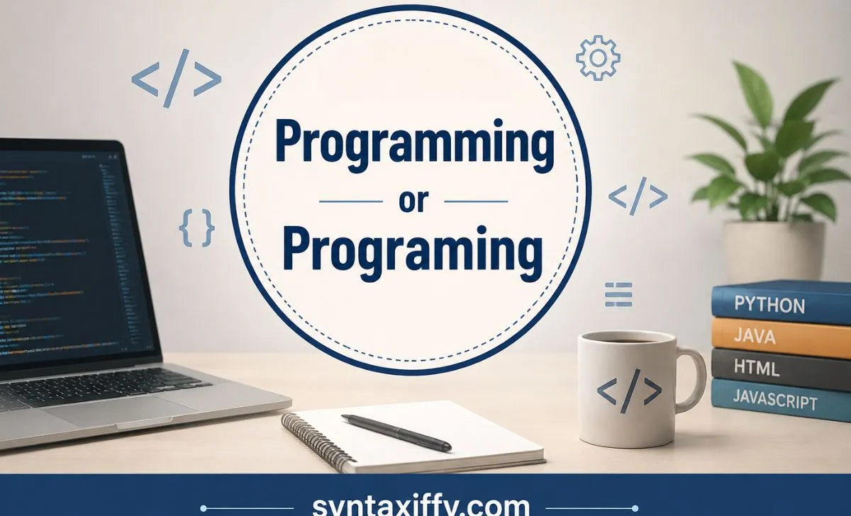 Programming or Programing
