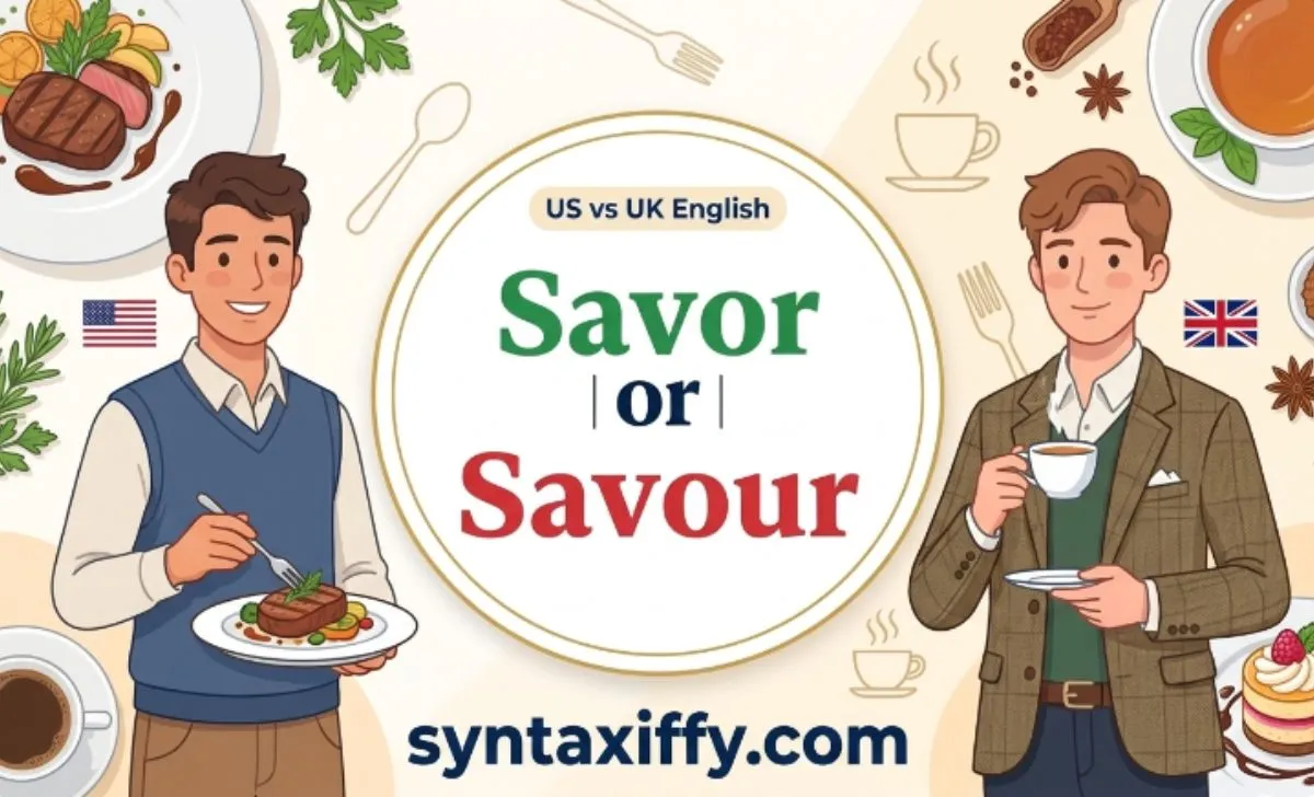 Savor or Savour