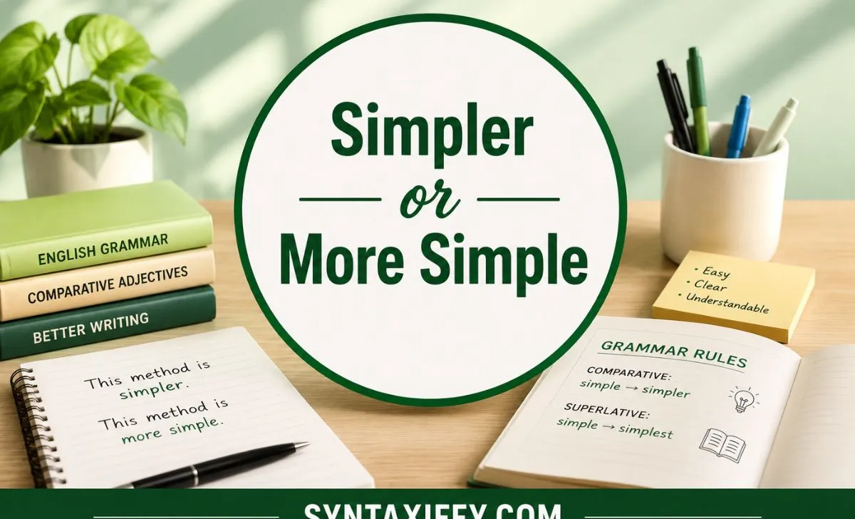 Simpler or More Simple