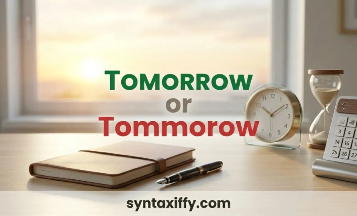 Tomorrow or Tommorow
