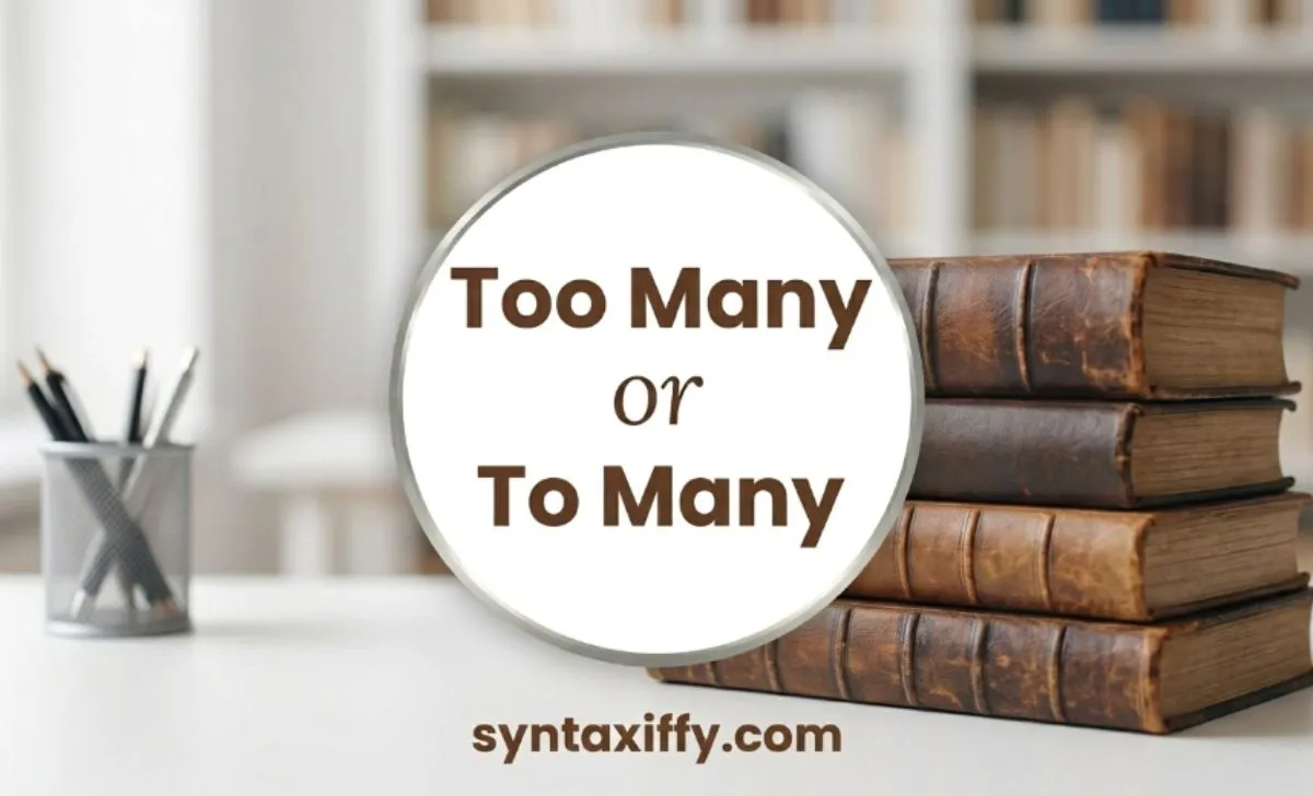 Too Many or To Many