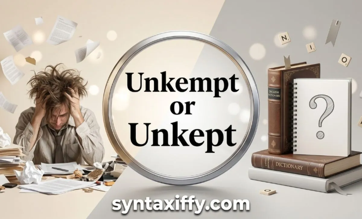 Unkempt or Unkept