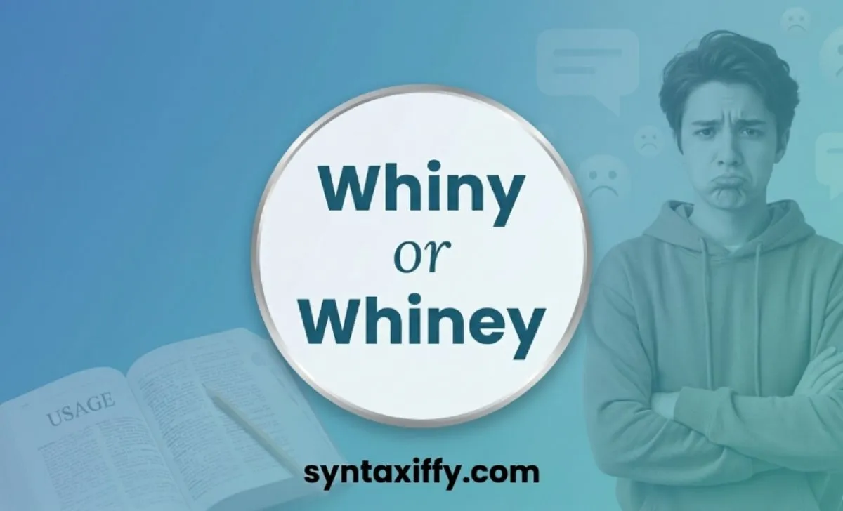 Whiny or Whiney